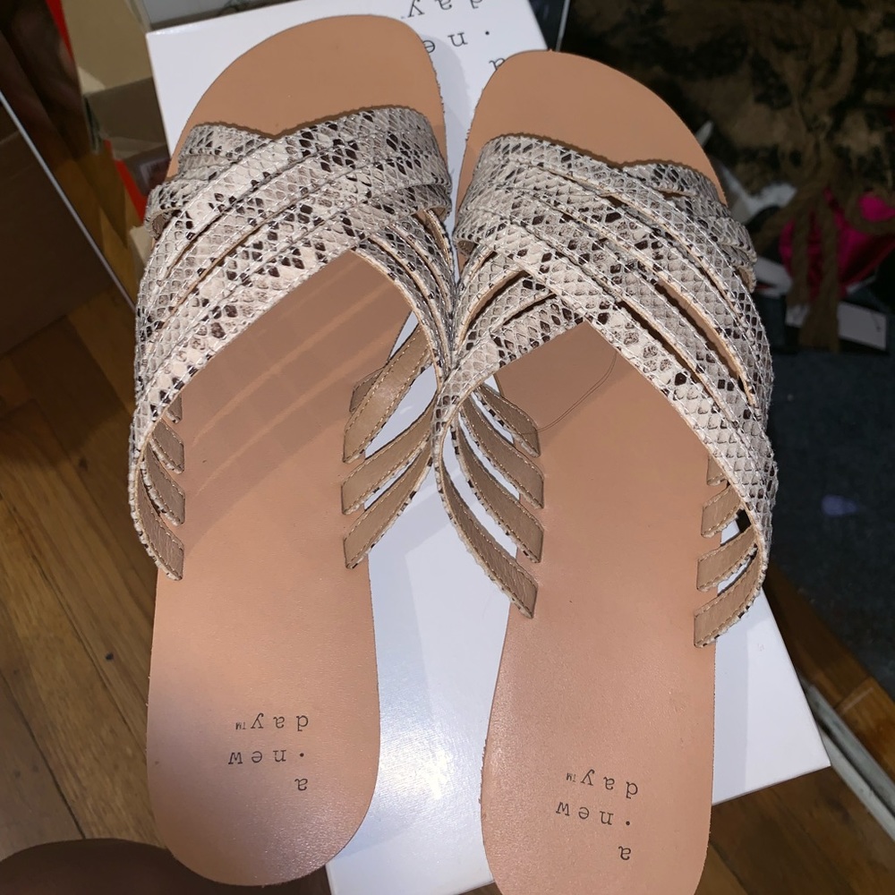 Snakeskin sandals